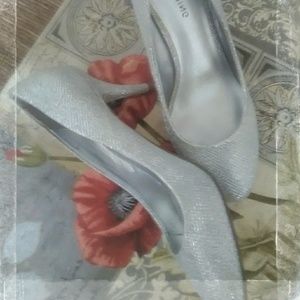 Silver Sparkly Heels